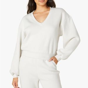 Beyond yoga vintage white set - WFH Fleece Sweatpant and Put Together Pullover